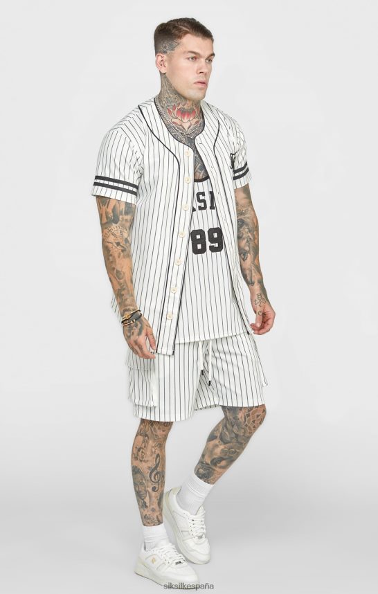 vestir es SikSilk hombres camiseta de beisbol color beige 4NP28R391