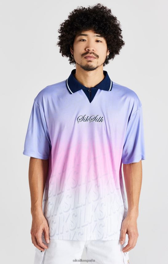 vestir es SikSilk hombres camiseta de fútbol azul marino 4NP28R382