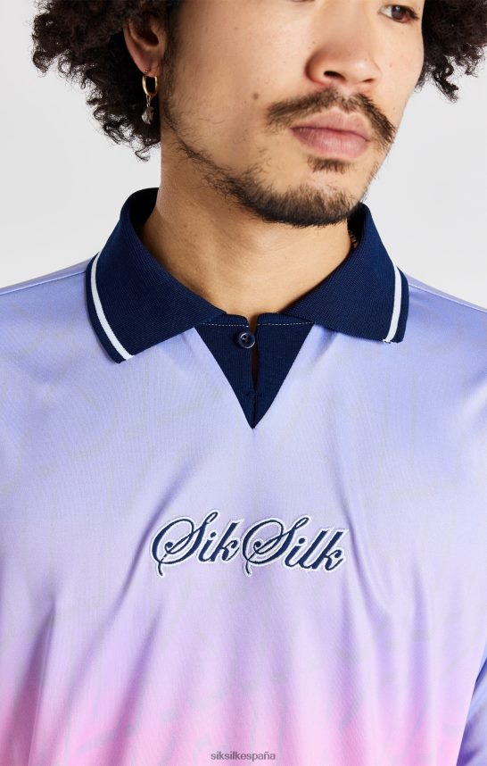 vestir es SikSilk hombres camiseta de fútbol azul marino 4NP28R382