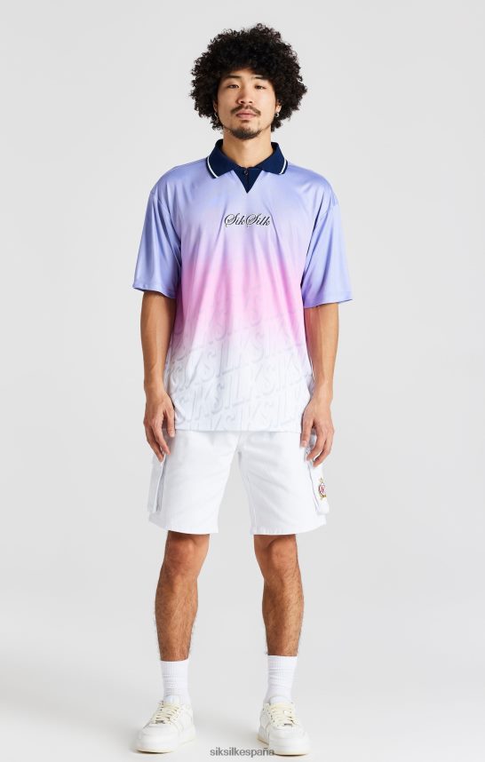 vestir es SikSilk hombres camiseta de fútbol azul marino 4NP28R382