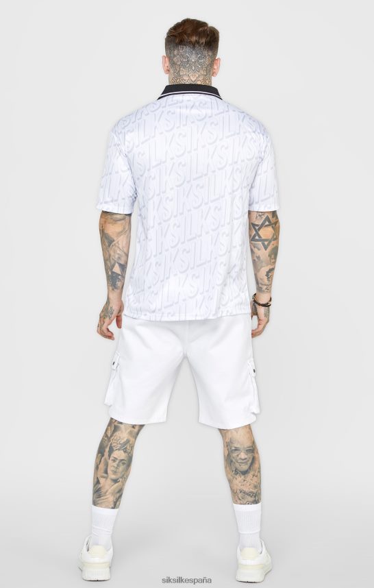 vestir es SikSilk hombres camiseta de fútbol blanca 4NP28R380