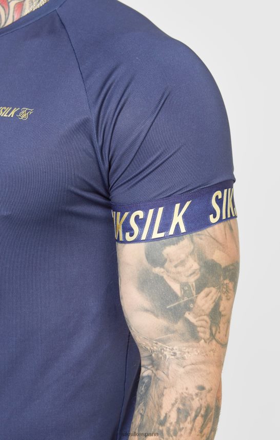 vestir es SikSilk hombres camiseta deportiva azul marino 4NP28R371