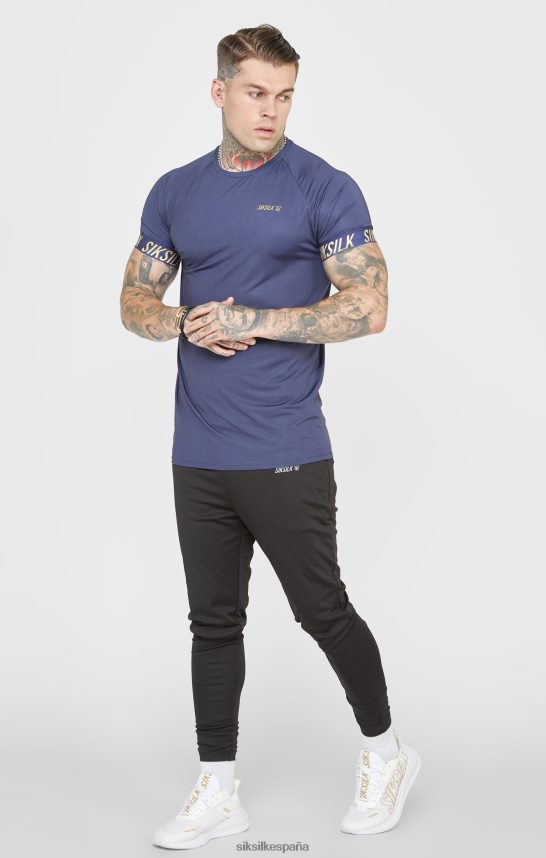 vestir es SikSilk hombres camiseta deportiva azul marino 4NP28R371
