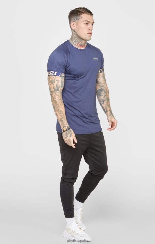 vestir es SikSilk hombres camiseta deportiva azul marino 4NP28R371