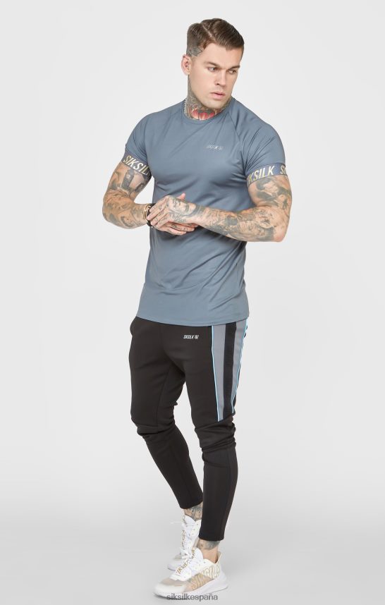 vestir es SikSilk hombres camiseta deportiva color carbón 4NP28R365