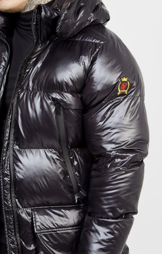 vestir es SikSilk hombres abrigo de gerente negro 4NP28R497