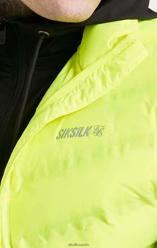 vestir es SikSilk hombres chaleco deportivo amarillo 4NP28R492