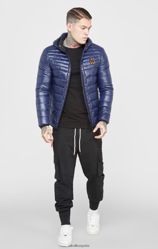 vestir es SikSilk hombres chaqueta azul plegable tipo burbuja 4NP28R481