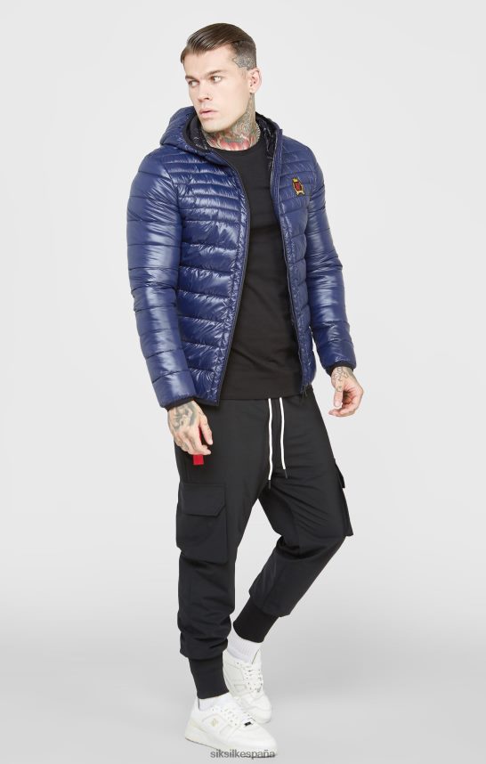 vestir es SikSilk hombres chaqueta azul plegable tipo burbuja 4NP28R481
