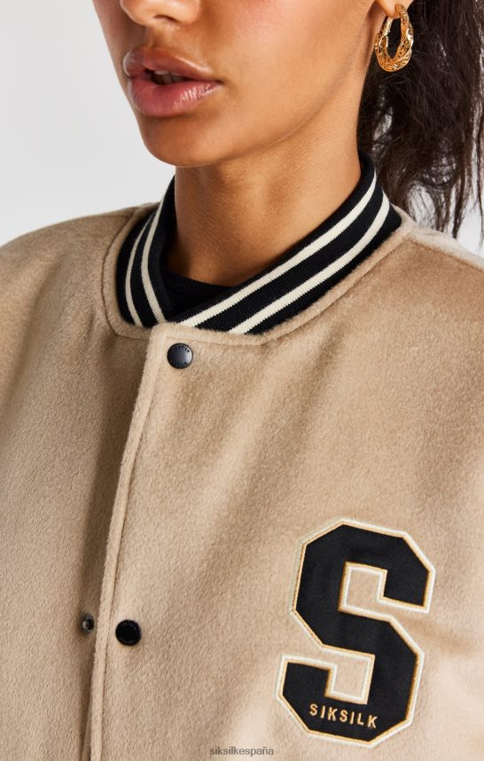 vestir es SikSilk hombres chaqueta universitaria de aniversario crudo 4NP28R486