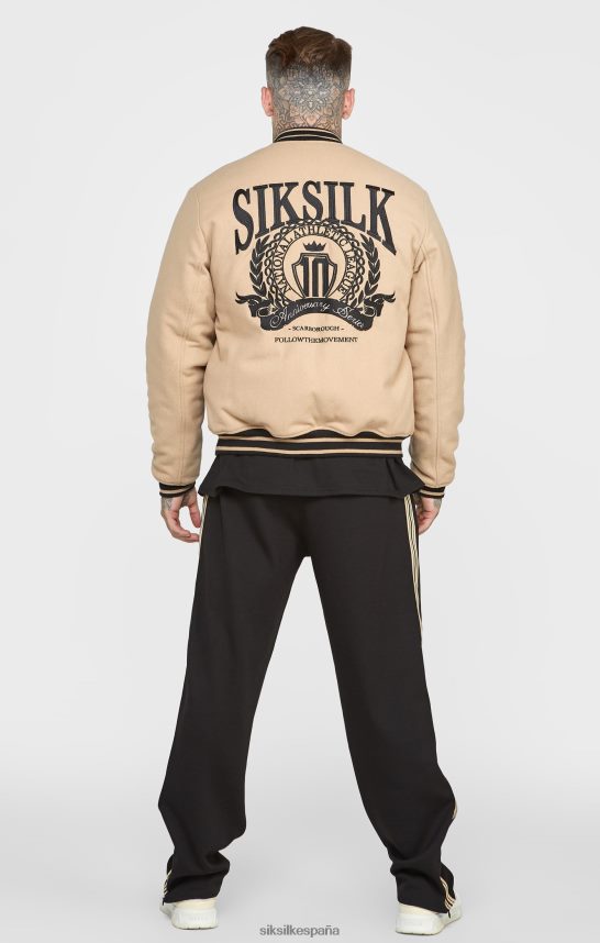 vestir es SikSilk hombres chaqueta universitaria de aniversario crudo 4NP28R486