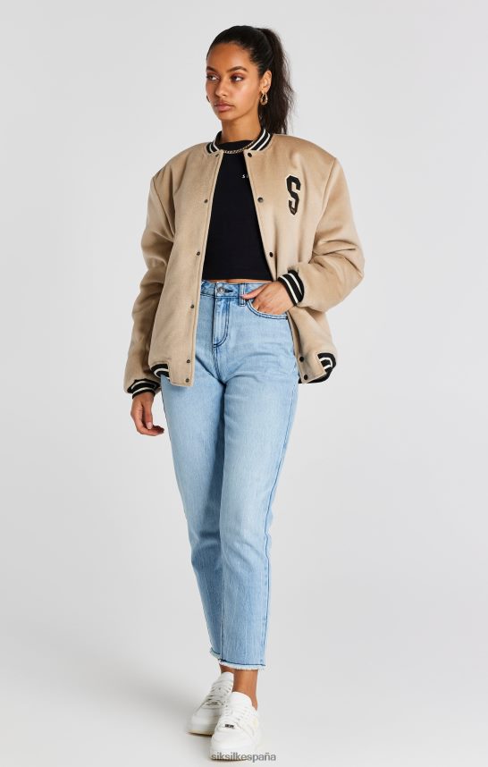 vestir es SikSilk hombres chaqueta universitaria de aniversario crudo 4NP28R486