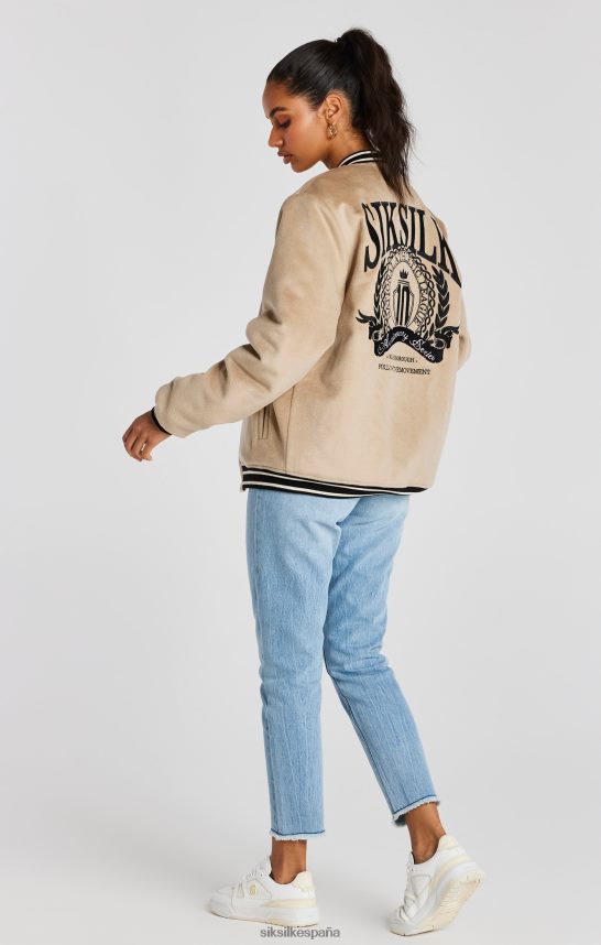 vestir es SikSilk hombres chaqueta universitaria de aniversario crudo 4NP28R486