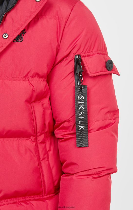 vestir es SikSilk hombres parka ártica roja 4NP28R470