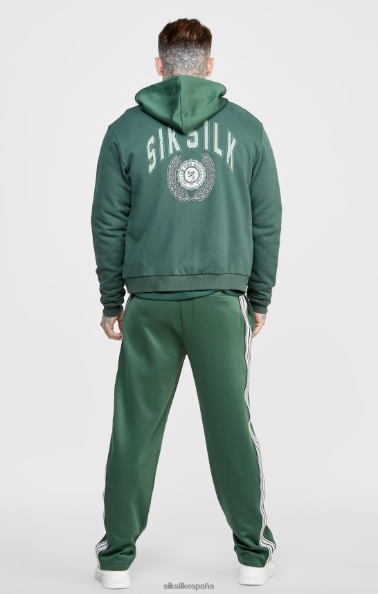 vestir es SikSilk hombres bomber universitario relajado verde 4NP28R429