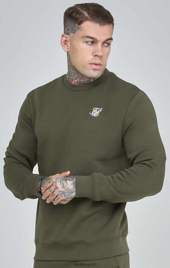vestir es SikSilk hombres sudadera caqui esencial 4NP28R441