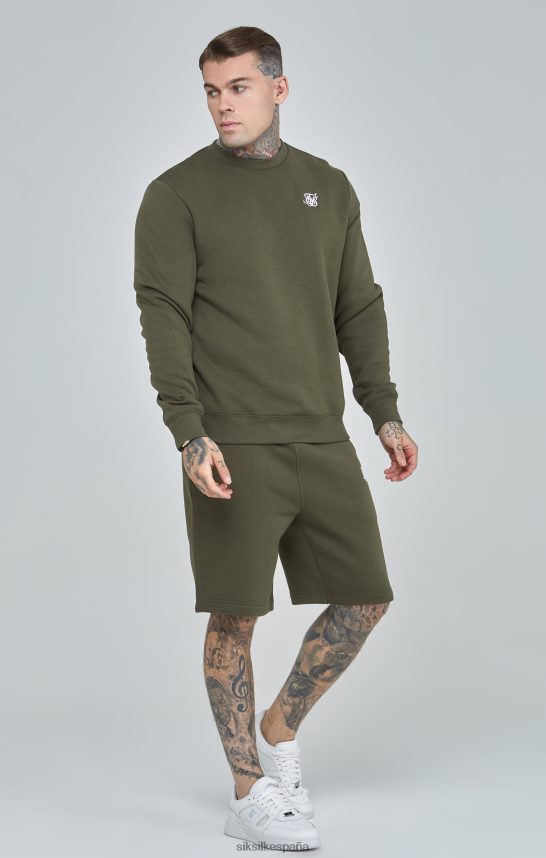 vestir es SikSilk hombres sudadera caqui esencial 4NP28R441