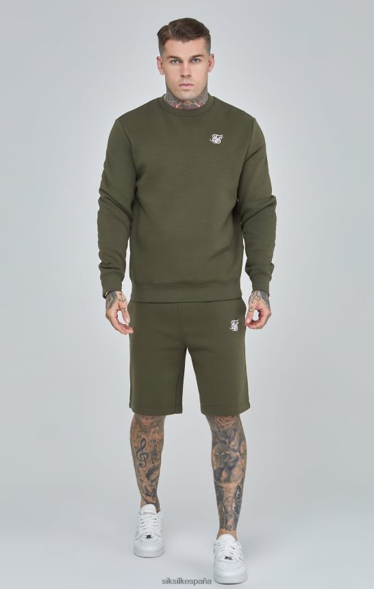 vestir es SikSilk hombres sudadera caqui esencial 4NP28R441