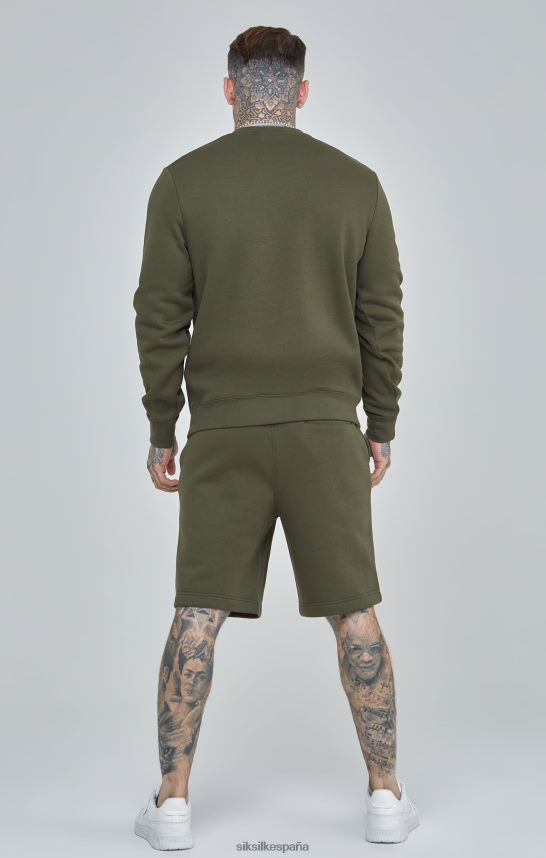 vestir es SikSilk hombres sudadera caqui esencial 4NP28R441