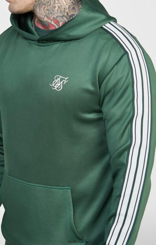 vestir es SikSilk hombres sudadera con capucha verde inteligente 4NP28R434