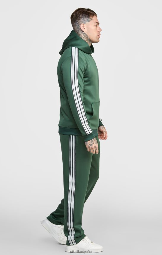 vestir es SikSilk hombres sudadera con capucha verde inteligente 4NP28R434