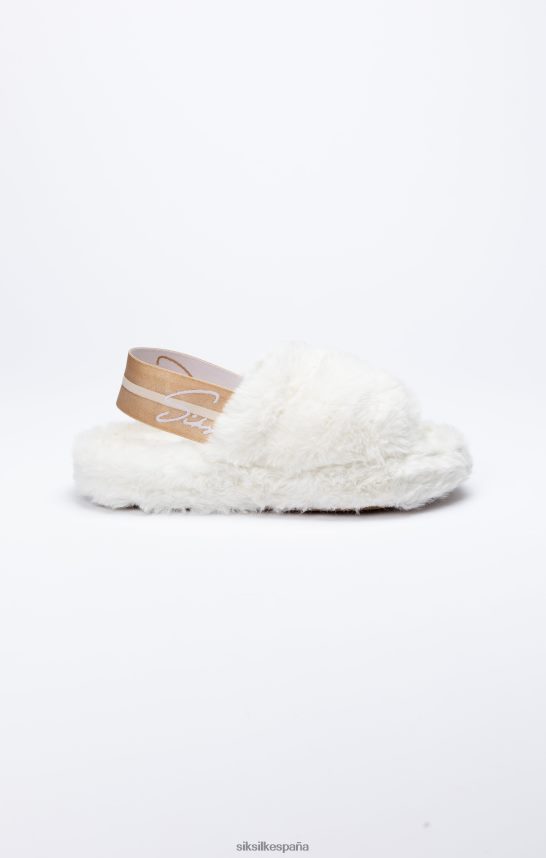 calzado es SikSilk mujer zapatilla blanca esponjosa 4NP28R271