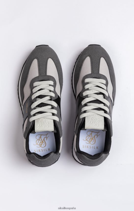 calzado es SikSilk mujer zapatillas retro running negras 4NP28R273