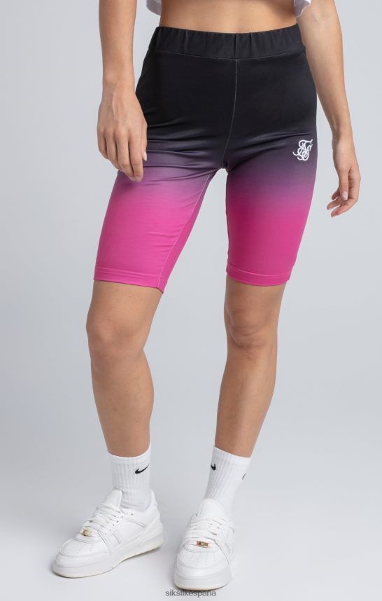 vestir es SikSilk mujer ciclo de desvanecimiento negro corto 4NP28R202