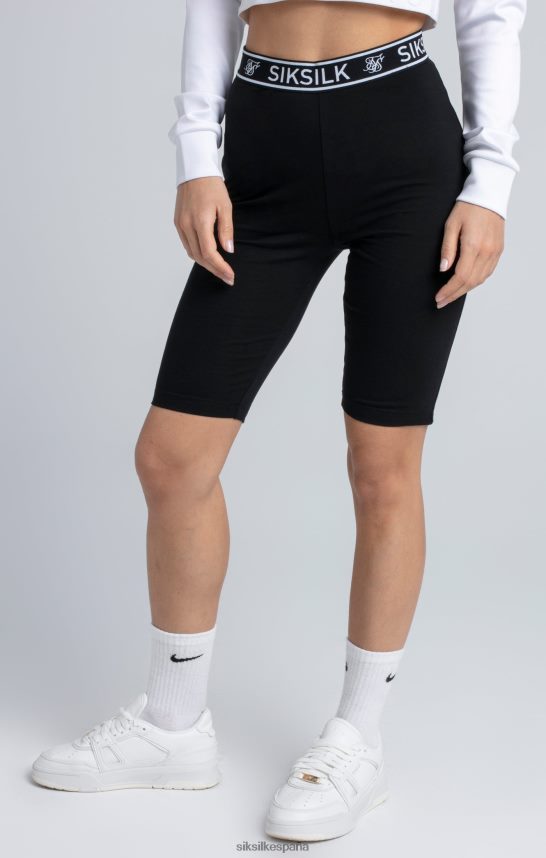 vestir es SikSilk mujer shorts ciclistas negros con cinta esencial 4NP28R196