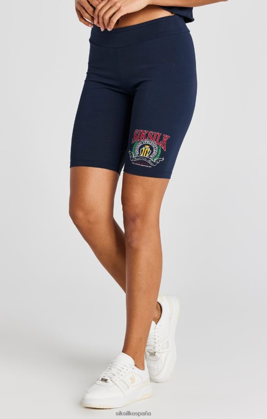 vestir es SikSilk mujer shorts de ciclo universitario azul marino 4NP28R194
