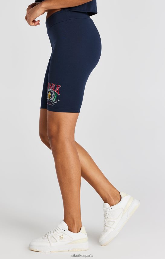 vestir es SikSilk mujer shorts de ciclo universitario azul marino 4NP28R194