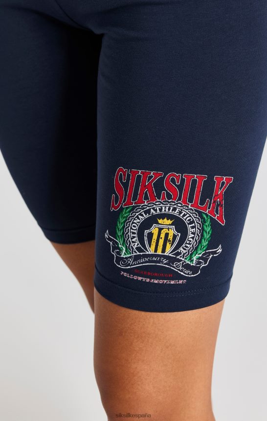vestir es SikSilk mujer shorts de ciclo universitario azul marino 4NP28R194