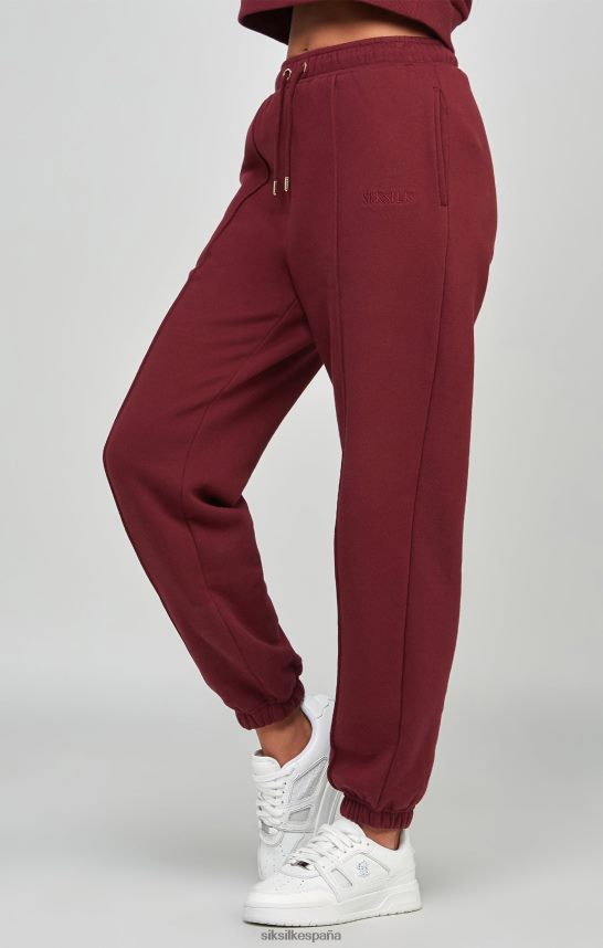 vestir es SikSilk mujer joggers burdeos oversize 4NP28R178