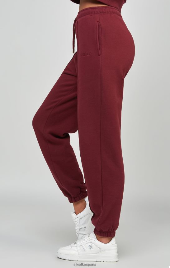 vestir es SikSilk mujer joggers burdeos oversize 4NP28R178