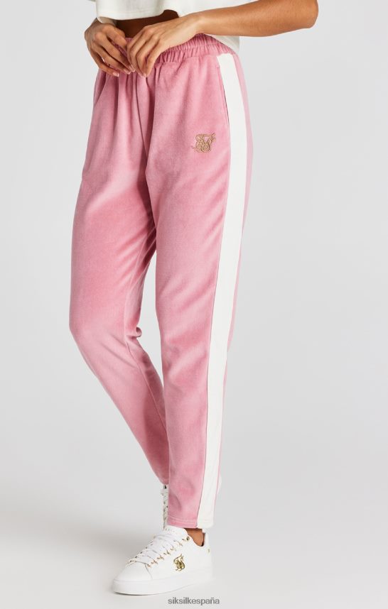 vestir es SikSilk mujer pantalón de chándal de terciopelo rosa 4NP28R163