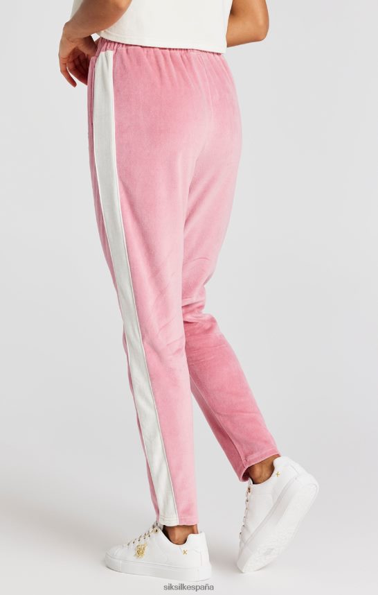 vestir es SikSilk mujer pantalón de chándal de terciopelo rosa 4NP28R163