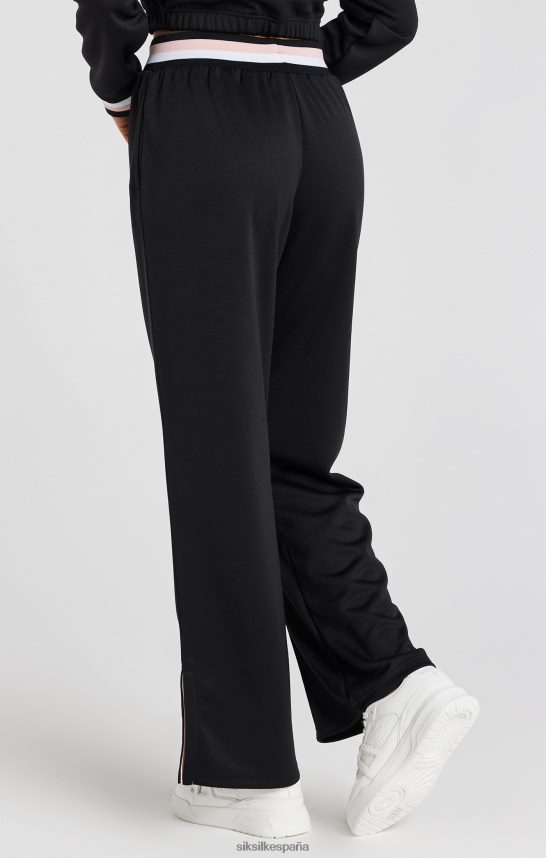vestir es SikSilk mujer pantalón de chándal universitario negro de pernera ancha 4NP28R158