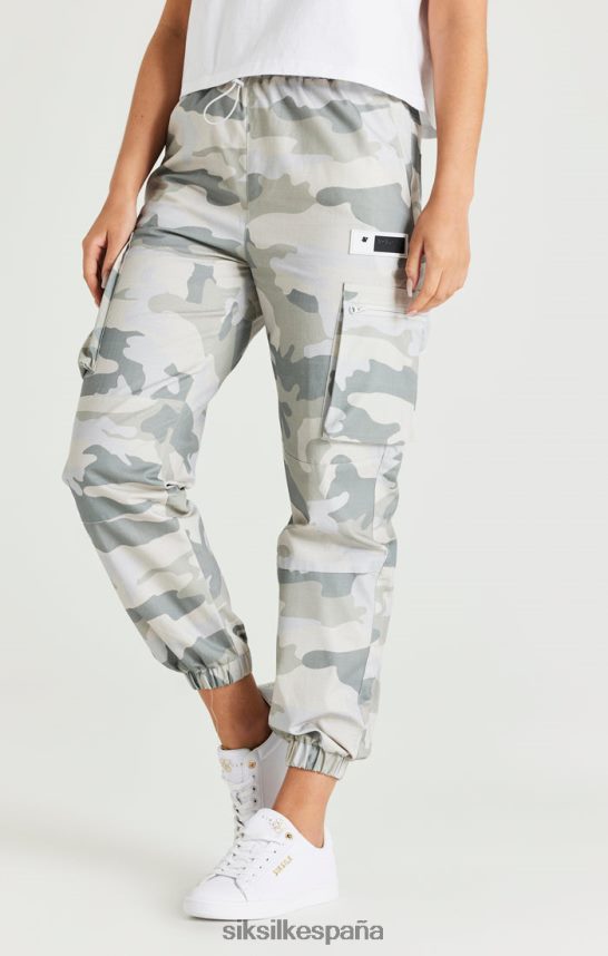 vestir es SikSilk mujer pantalón cargo de camuflaje antidesgarros 4NP28R180