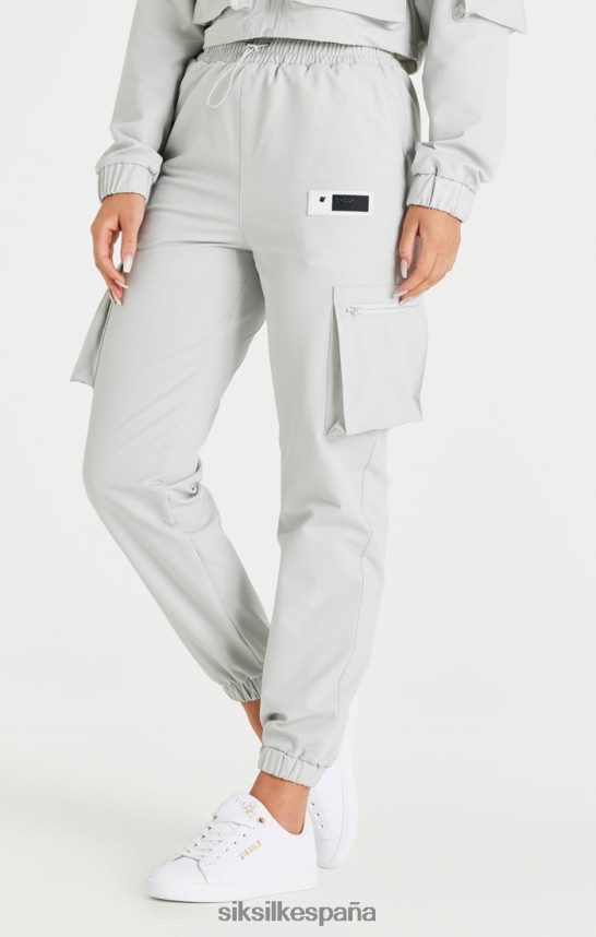 vestir es SikSilk mujer pantalón cargo gris 4NP28R179