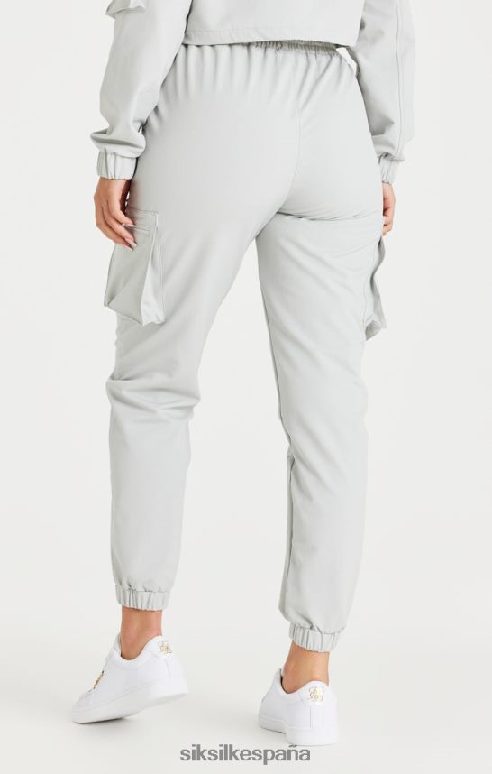 vestir es SikSilk mujer pantalón cargo gris 4NP28R179