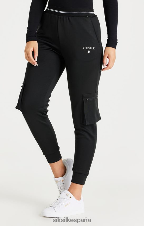 vestir es SikSilk mujer pantalón cargo negro 4NP28R184