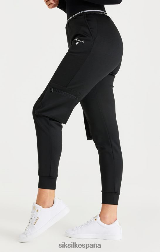 vestir es SikSilk mujer pantalón cargo negro 4NP28R184