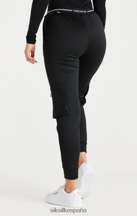 vestir es SikSilk mujer pantalón cargo negro 4NP28R184