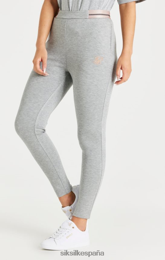 vestir es SikSilk mujer pantalón de chándal gris jaspeado 4NP28R186