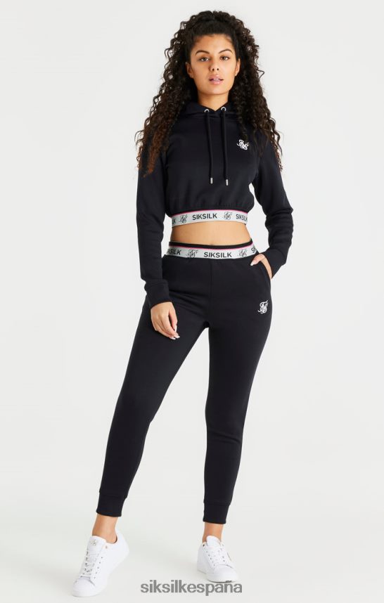 vestir es SikSilk mujer pantalón de chándal negro 4NP28R185