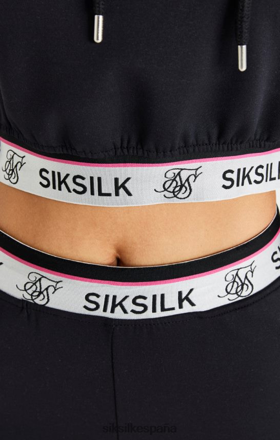 vestir es SikSilk mujer pantalón de chándal negro 4NP28R185