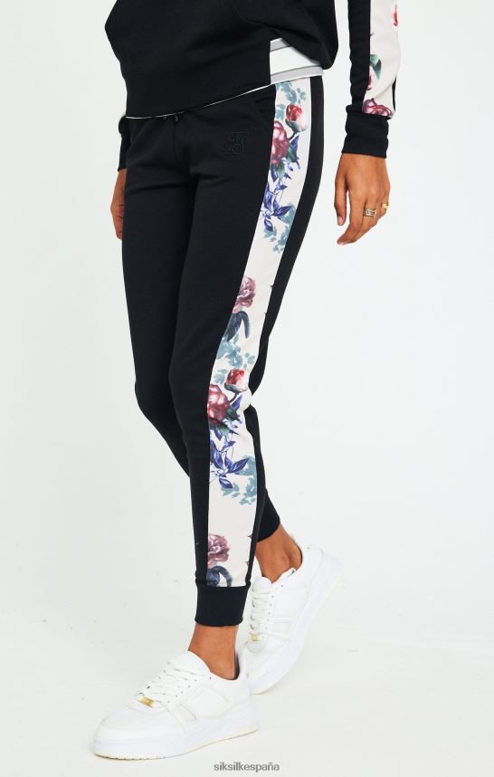 vestir es SikSilk mujer pantalones de flores botánicas - negro 4NP28R183