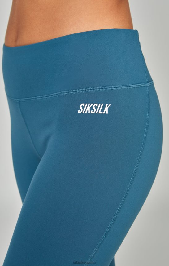 vestir es SikSilk mujer capri deportivo verde azulado esencial 4NP28R170