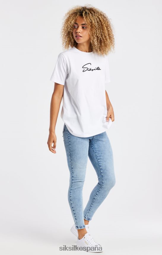 vestir es SikSilk mujer Vaqueros ajustados esenciales con lavado claro 4NP28R193