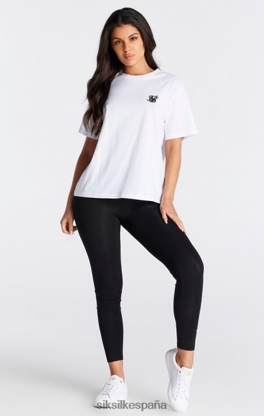 vestir es SikSilk mujer camiseta boyfriend blanca esencial 4NP28R27